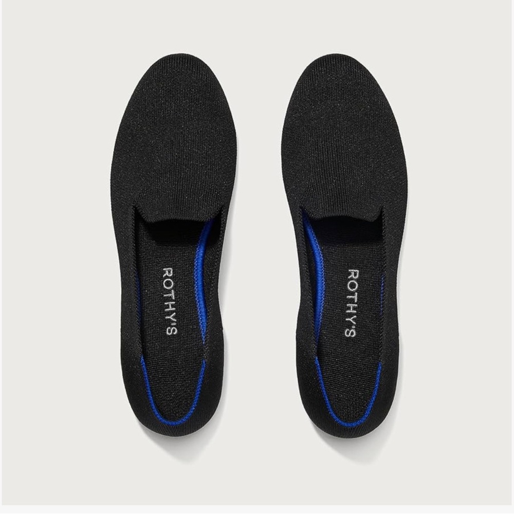 Rothy’s The Loafer Flat in Solid Black | Size 8.5